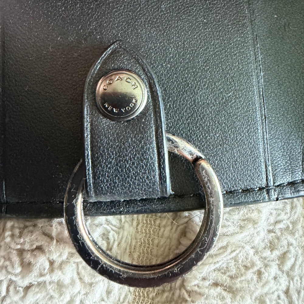 Coach Signature Canvas Five Ring Key Case Brown Tan F76986 - Picture 6 of 11